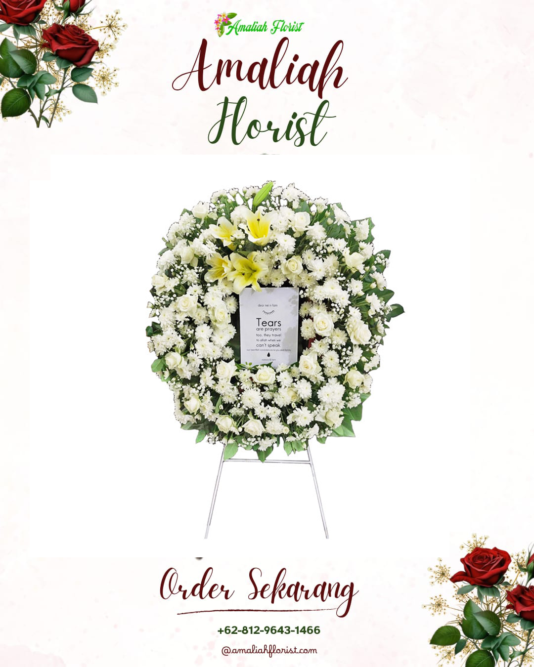 Krans Bunga Duka Sedan